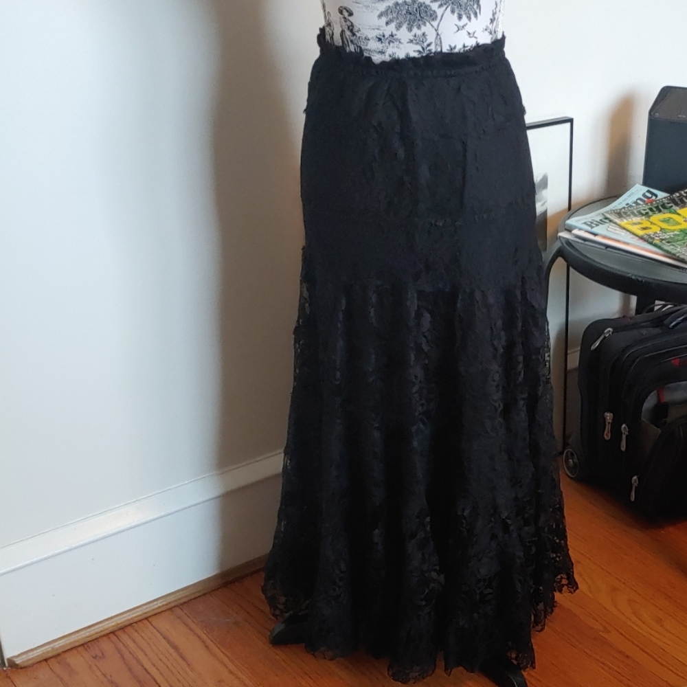Black Lace Skirt fully lined